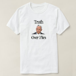 Sanning över flugor, vit t shirt