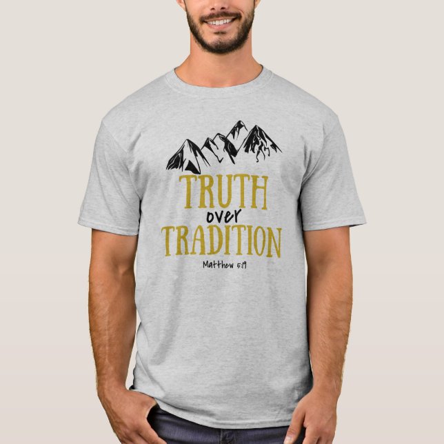 Sanning över traditionsskjortan t shirt (Framsida)