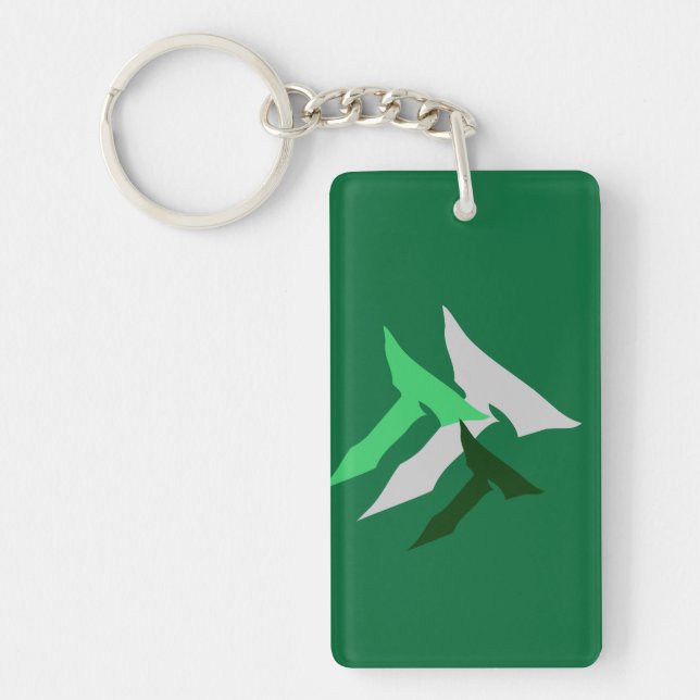 sanning överskrider keychain nyckelring (Framsidan)
