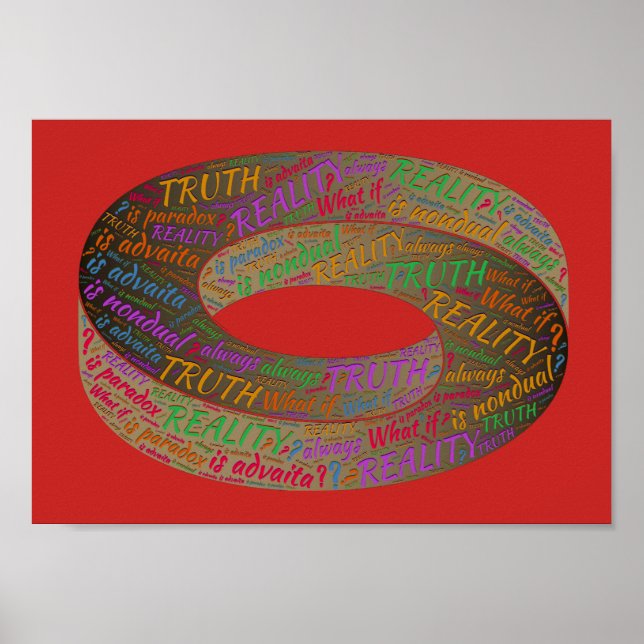Sanning Paradox Reality Inspirational Philosophy Poster (Framsidan)