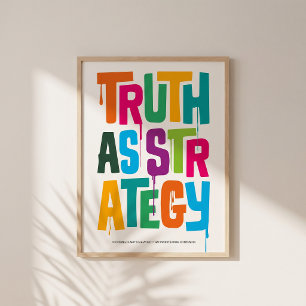 Sanning Som Strategi — Typografi Print   Väggkonst