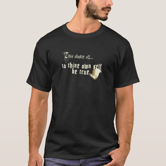 Sanning till ditt eget jag är sant t-shirt (Framsida)