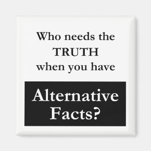 Sanning vs. den alternativa faktumvitmagneten magnet