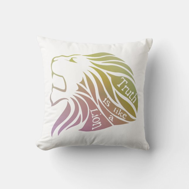 Sanningen är som en Lejon Kudde (Framsida)