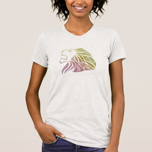 Sanningen är som en Lejon skjorta T Shirt (Framsida)