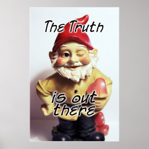Sanningen är ut där gnomen poster