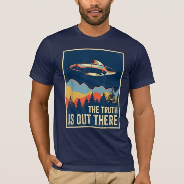 Sanningen är ute i TShirt Area 51 Alien UFO T Shirt (Framsida)