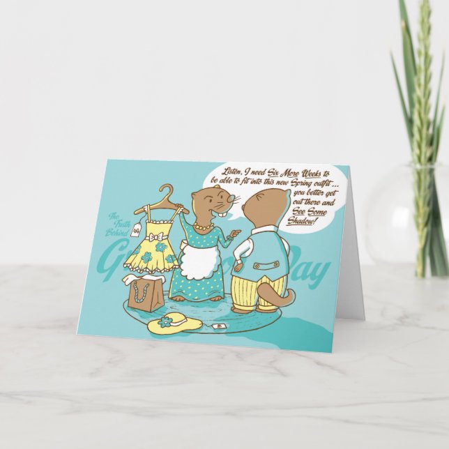 Sanningen bak ANPASSADE för kort för Groundhog dag (Framsida)