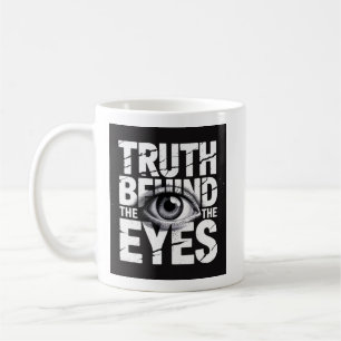 Sanningen Bakom Ögonen 👁️ – Grunge-typografi Kaffemugg