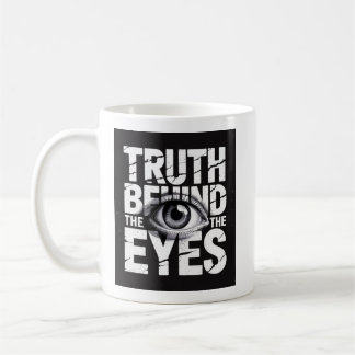 Sanningen Bakom Ögonen 👁️ – Grunge-typografi  Kaffemugg