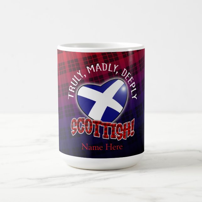 Sanningen, fru Madly, djupt SCOTTISH! Kaffemugg (Center)