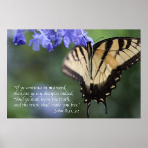 Sanningen gör dig fri Scriptureaffisch C Poster