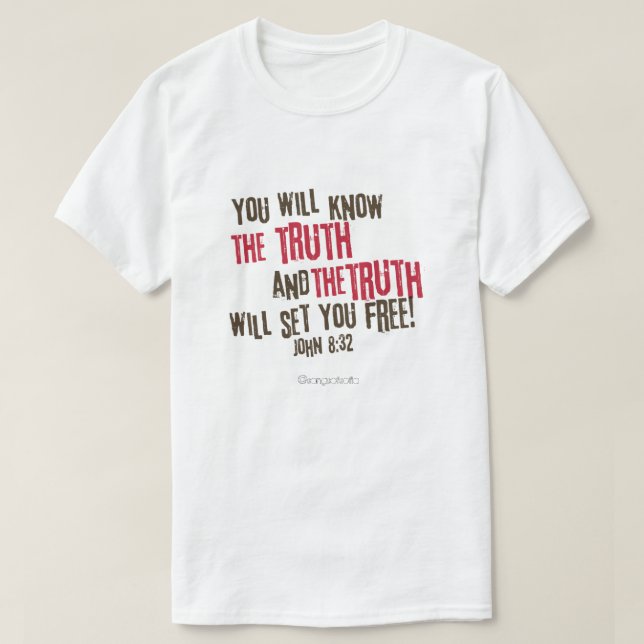 Sanningen kommer att befria dig t shirt (Design framsida)