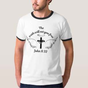 Sanningen kommer att ge dig gratis John 8:32 Manar T Shirt