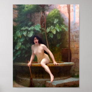 Sanningen kommer ut ur hennes brunn - Jean-Leon Ge Poster
