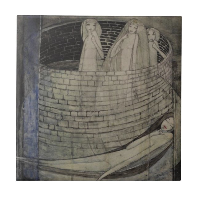 Sanningen Ljuger Grund i brunnen Kakelplatta (Framsidan)