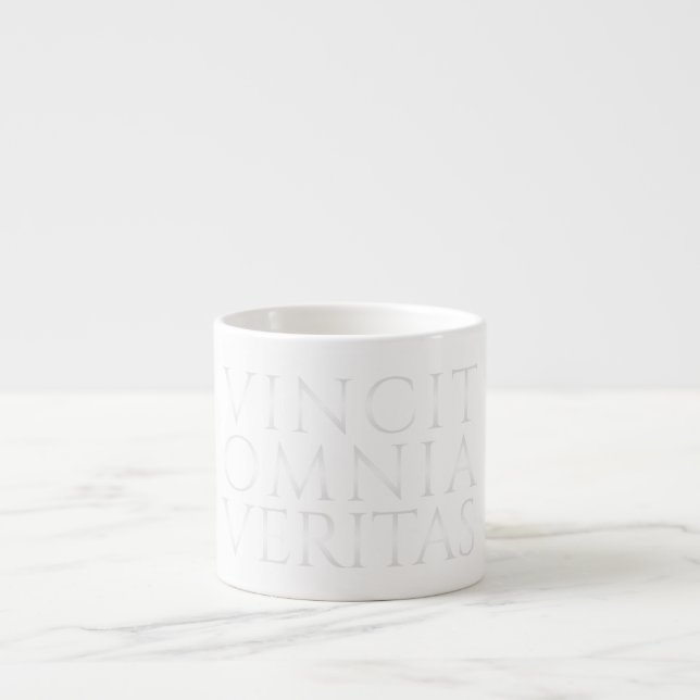 SANNINGEN ÖVERVINNER ALLT - Ljus Espresso Kopp Espressomugg (Framsidan)