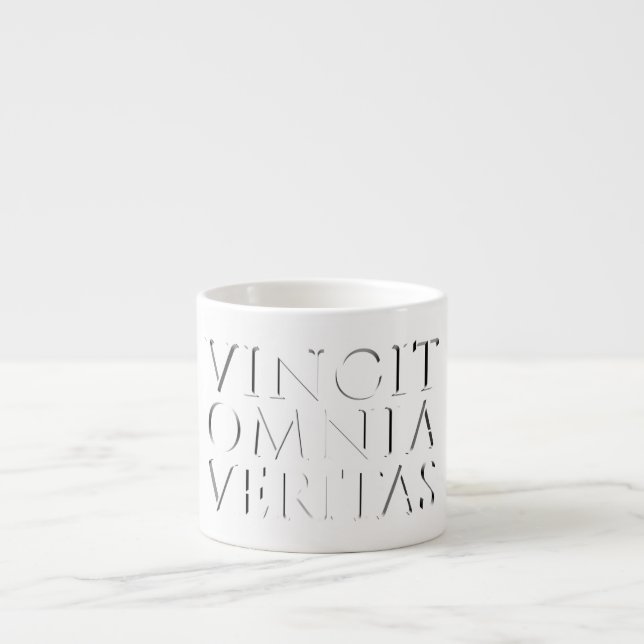 SANNINGEN ÖVERVINNER ALLT - Ljus Espressokopp (Framsidan)
