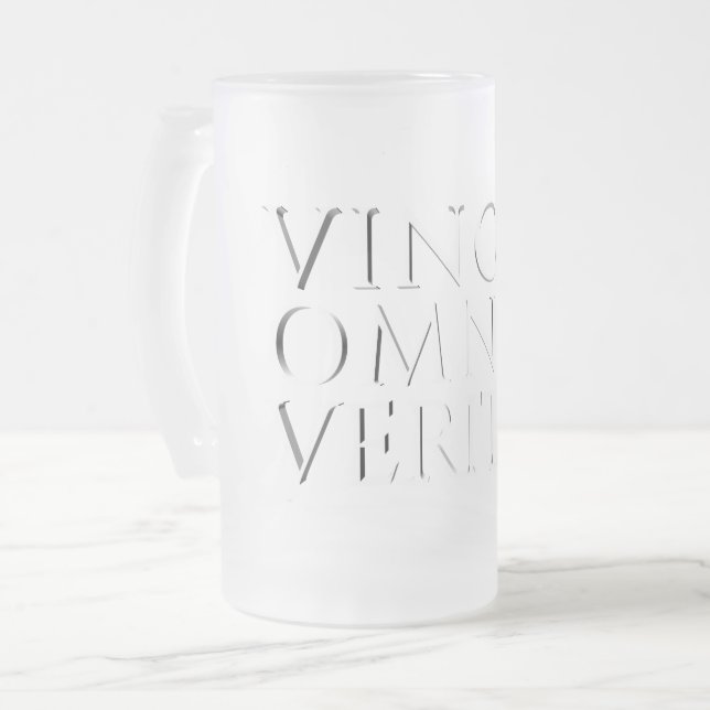 SANNINGEN ÖVERVINNER ALLT - Ljust Frostat Glas Ölb Ölglas (Framsida vänster)