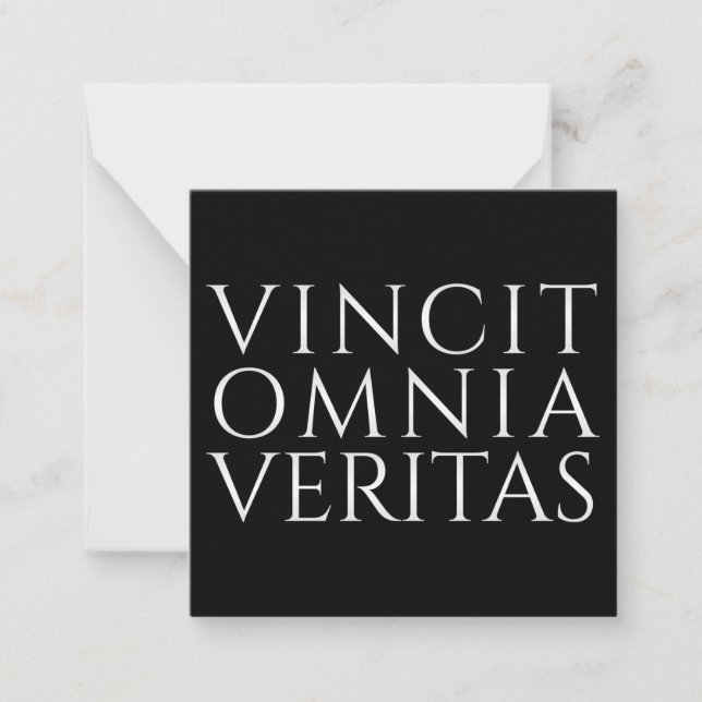 SANNINGEN ÖVERVINNER ALLT - Ljust vykort (Framsida)