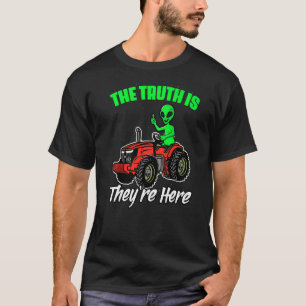 Sanningen Rymden Alien Believers for Tractor T Shirt