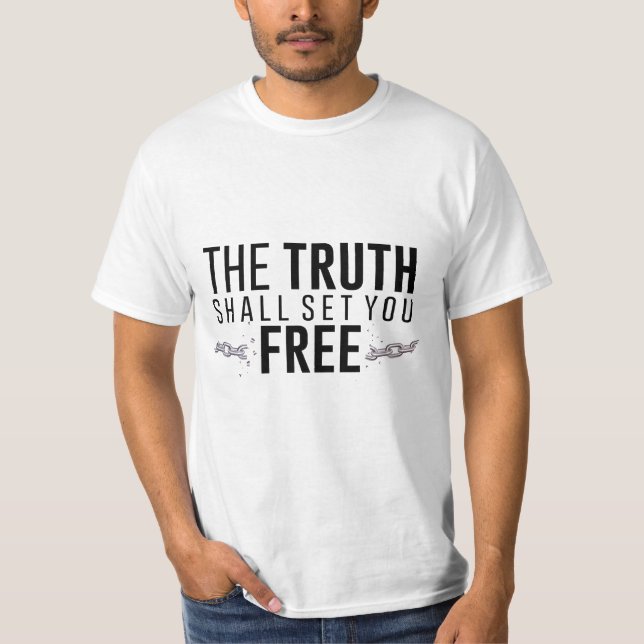Sanningen ska befria er t shirt (Framsida)