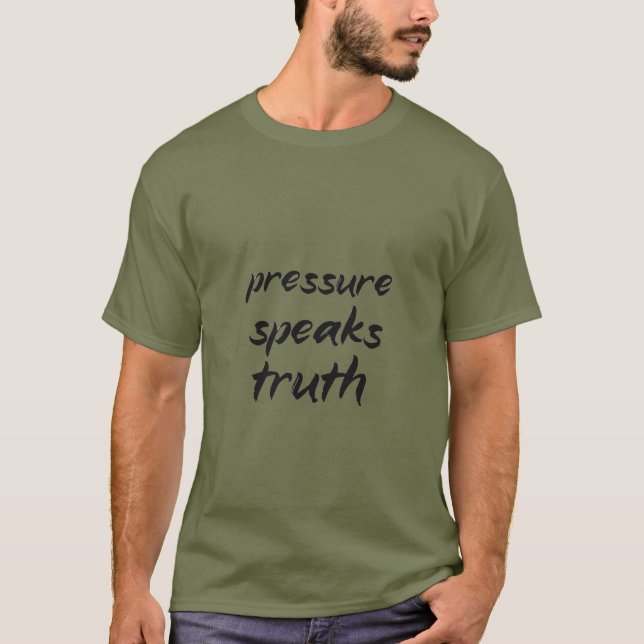 Sanningen som trycket avslöjar t shirt (Framsida)