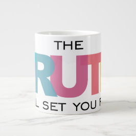 Sanningen ställer in dig gratis jumbo mugg