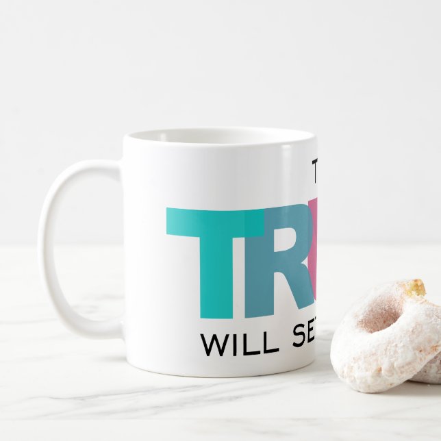 Sanningen ställer in dig gratis kaffemugg (Med munk)