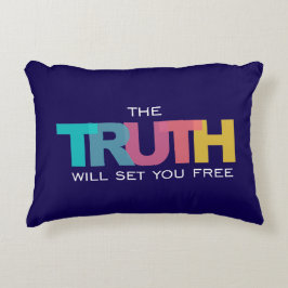 Sanningen ställer in dig gratis prydnadskudde