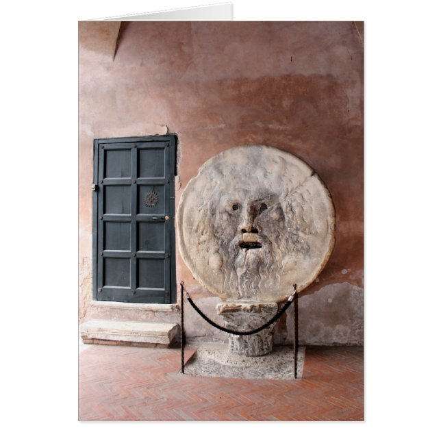 Sanningens mun hälsningskort (Framsidan)