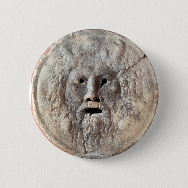 Sanningens mun - La Bocca della Verità, Rom Italie Knapp (Framsida)