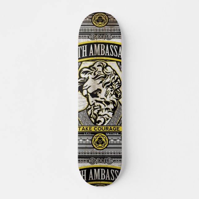 SANNINGSAMBASSADÖR - MATTHEW MINI SKATEBOARD BRÄDA 18,5 CM (Framsida)