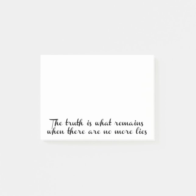 Sanningsåterstående Post-it Block (Framsida)