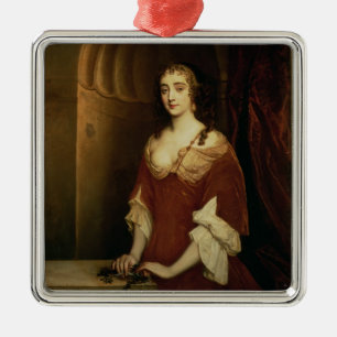 Sannolikporträtt av Nell Gwynne (1650-87), mistre Julgransprydnad Metall