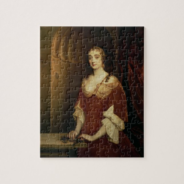 Sannolikporträtt av Nell Gwynne (1650-87), mistre Pussel (Vertikal)