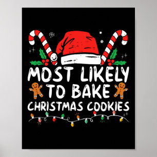 Sannolikt att baka julkulor  poster