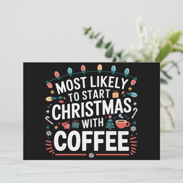 Sannolikt att starta julen med kaffefamilj (Stående Fram)