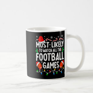 Sannolikt att titta på alla fotbollsmatcher som ma kaffemugg