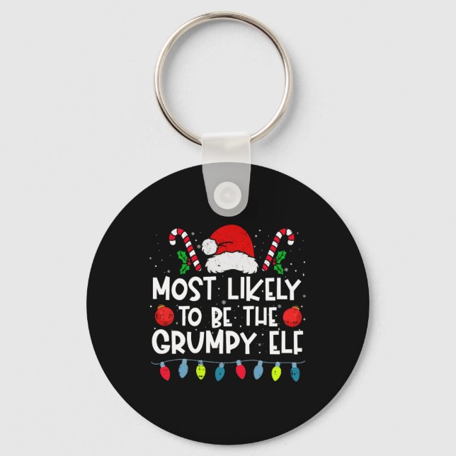 Sannolikt att vara den grumpy Elf familjens besätt Nyckelring (Framsida)