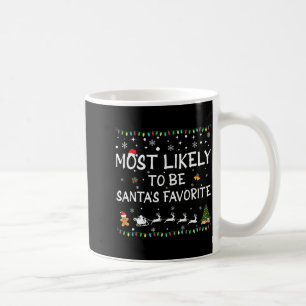 Sannolikt att vara jul tomtens favoritroliga famil kaffemugg