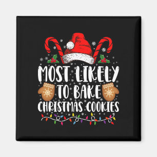 Sannolikt baka julgodis jul familj magnet
