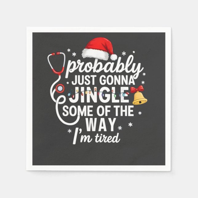 Sannolikt bara skall dingla lite på väg, sjuksköte pappersservett (Framsidan)