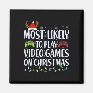 Sannolikt spela videospel på julspelen magnet