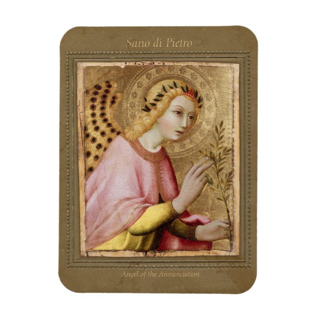 Sano di Pietro Annunciation angel CC0747 Sienese Magnet (Vertikal)