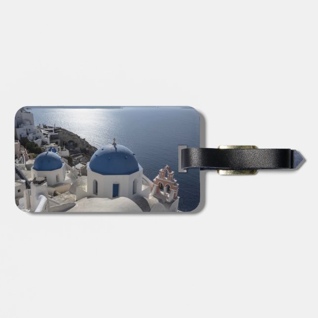 Sanorini Luggage Tag Bagagebricka (Baksida Vågrät)