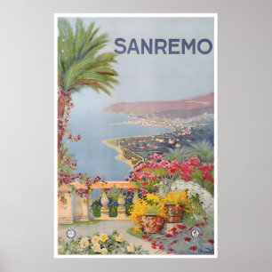 Sanremo Art Italien Resa Postertryck Italienska Poster