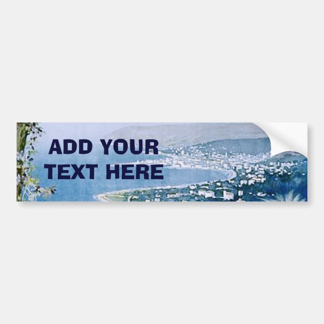 Sanremo, Italien Bumper Sticker Bildekal (Framsidan)