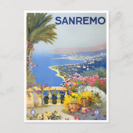 Sanremo Italien vintage resor Vykort