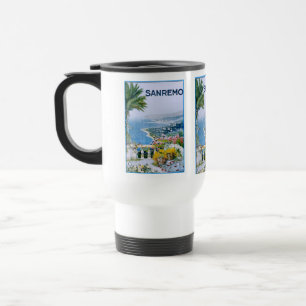 Sanremo, Italien White Travel/Commuter Mugg